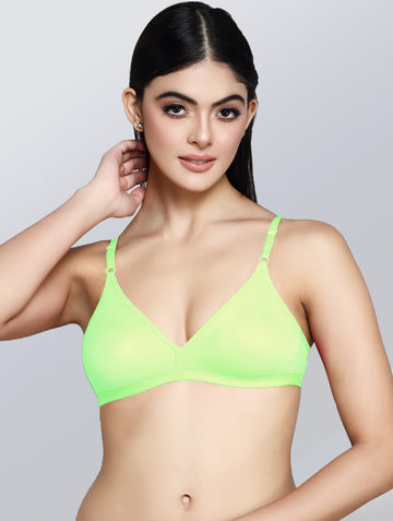 Charming Teen Cotton Rich Seamless Women's Bra, Non Wired, Non Padded