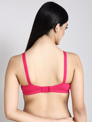 Shape n Style  B Cup Cotton Rich Seamless Side Support Women's Bra, Non Wired, Non Padded