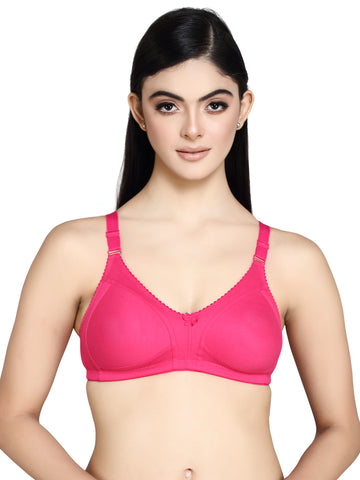 Shape n Style  B Cup Cotton Rich Seamless Side Support Women's Bra, Non Wired, Non Padded